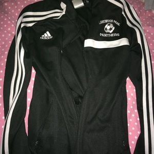 black and white adidas jacket